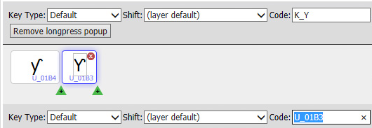 keycap and code added to new key