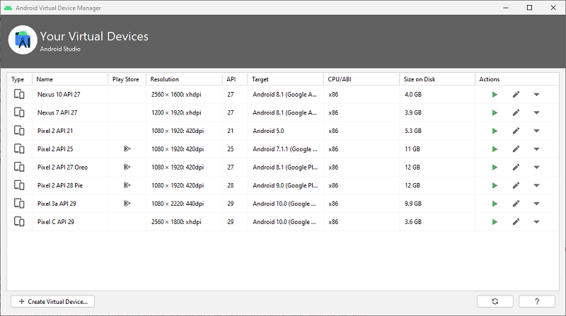 Android-studio-starting-debug