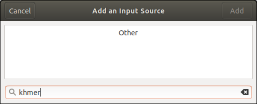 Add Input Source: Khmer