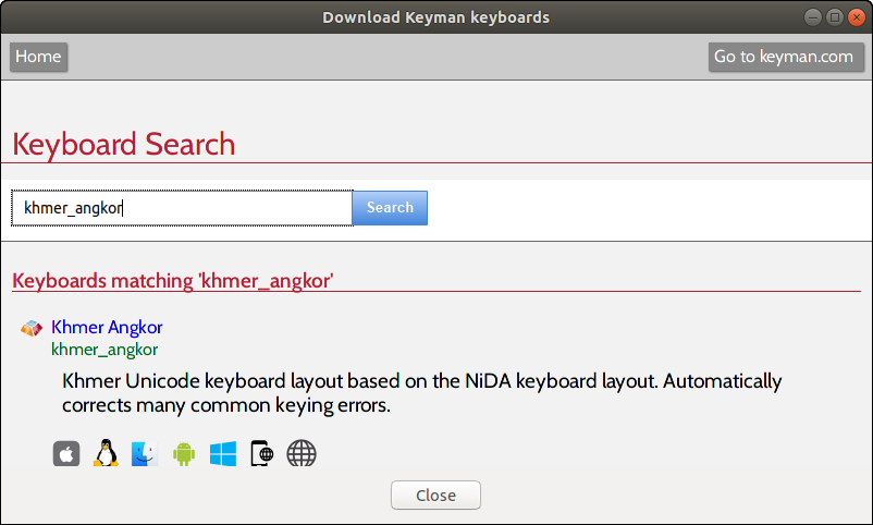 Search for khmer_angkor keyboard