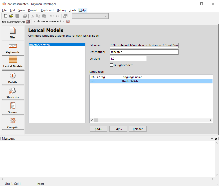 Lexical Model
Info