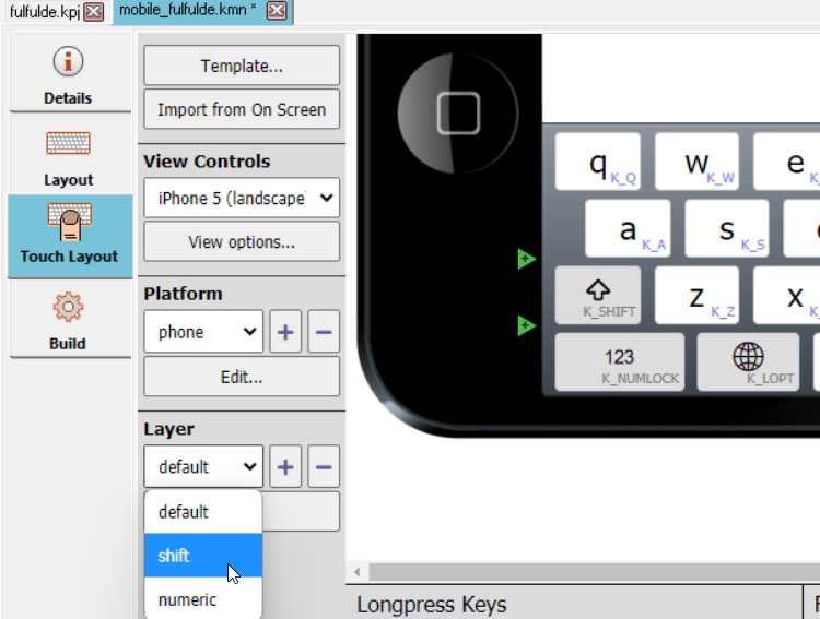 changing to shift layer