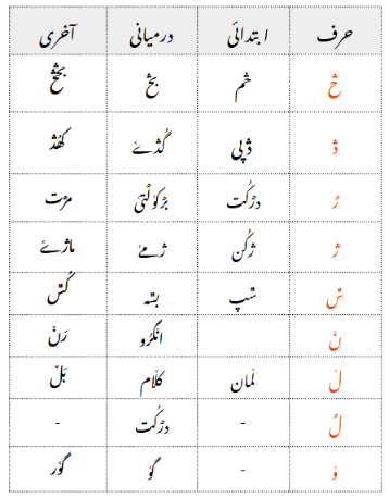 Burushaski Additional Characters